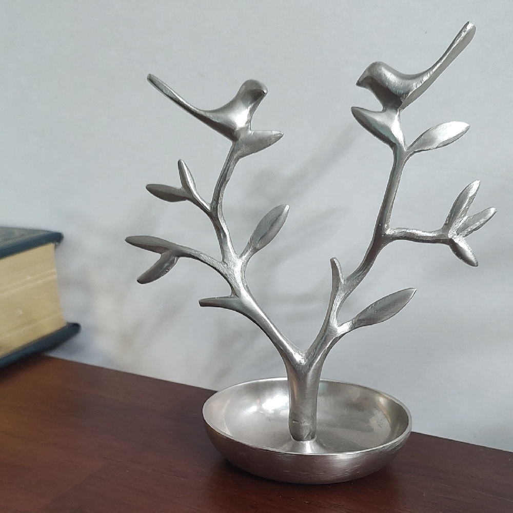 Jewelry Holder Whimsical Birds In Tree